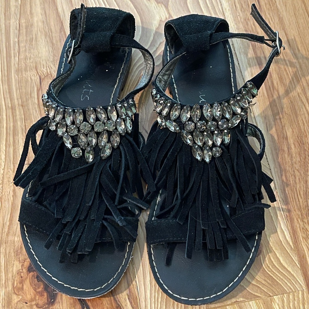 Coconuts Matisse Free People 6-6.5 fringe sandal